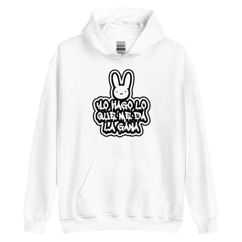 YHLQMDLG Bad Bunny Pullover Hoodie